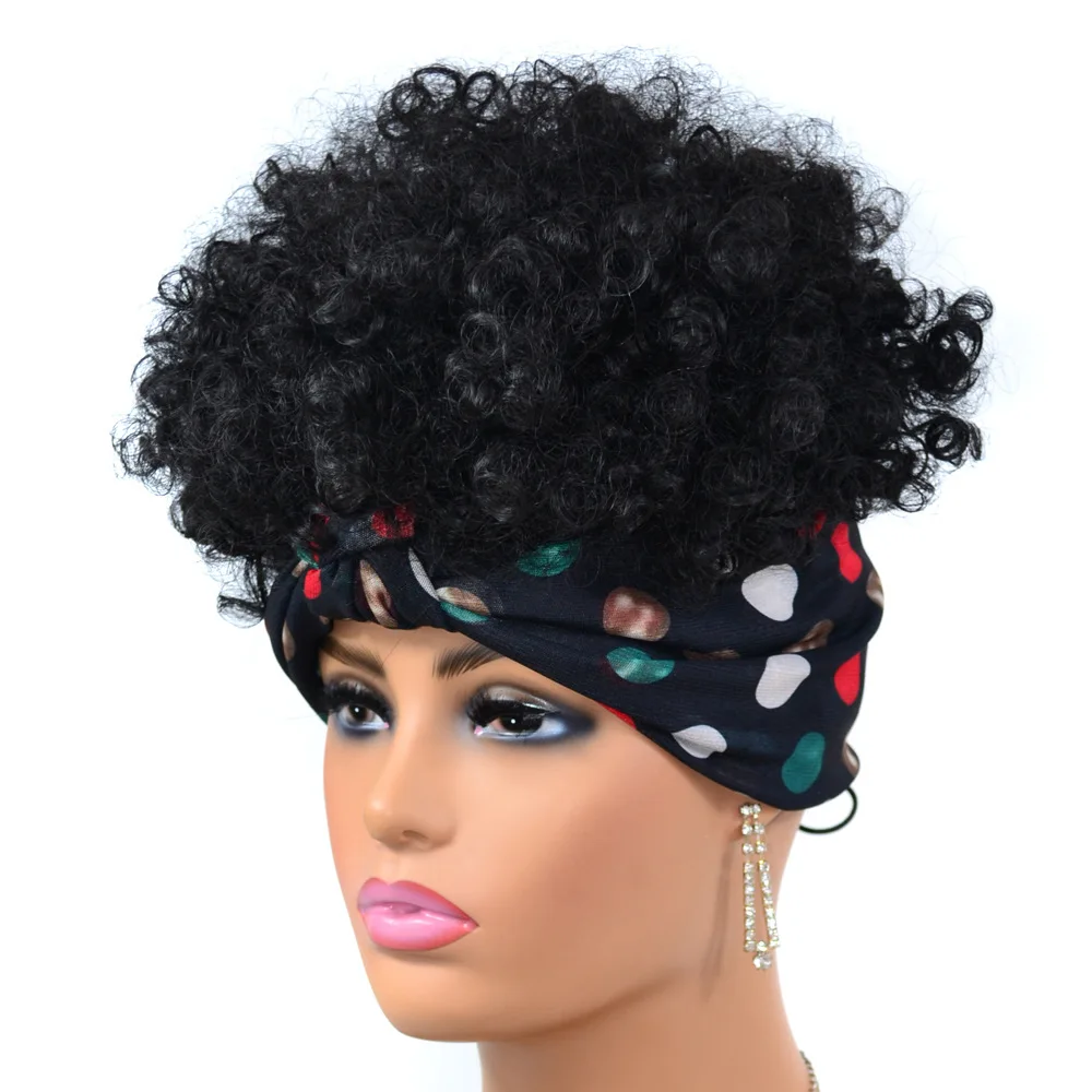 Цветна забрадка в грах, перука, шапка, африка женски забрадка с перука, чанта за коса, прическа, полупрозрачни перука, шапка
