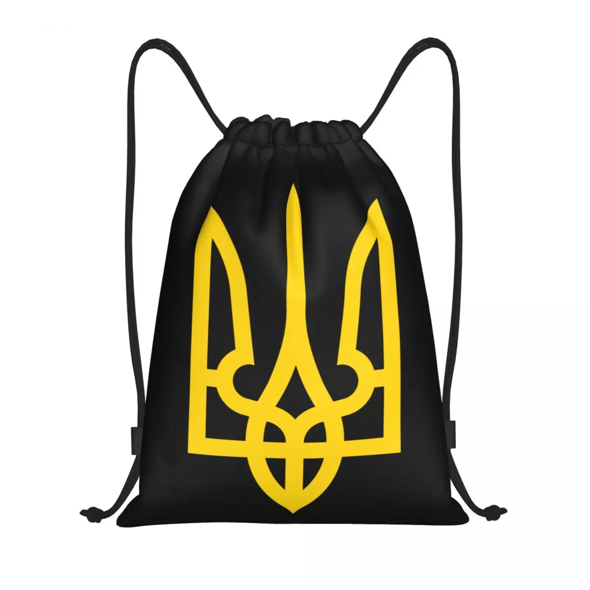 Чанта от съвсем малък с Украинския Тризъбец, Мъжки Дамски Сгъваема Спортна чанта за фитнес зала, Герб, Знаме на Украйна, Спортни раници