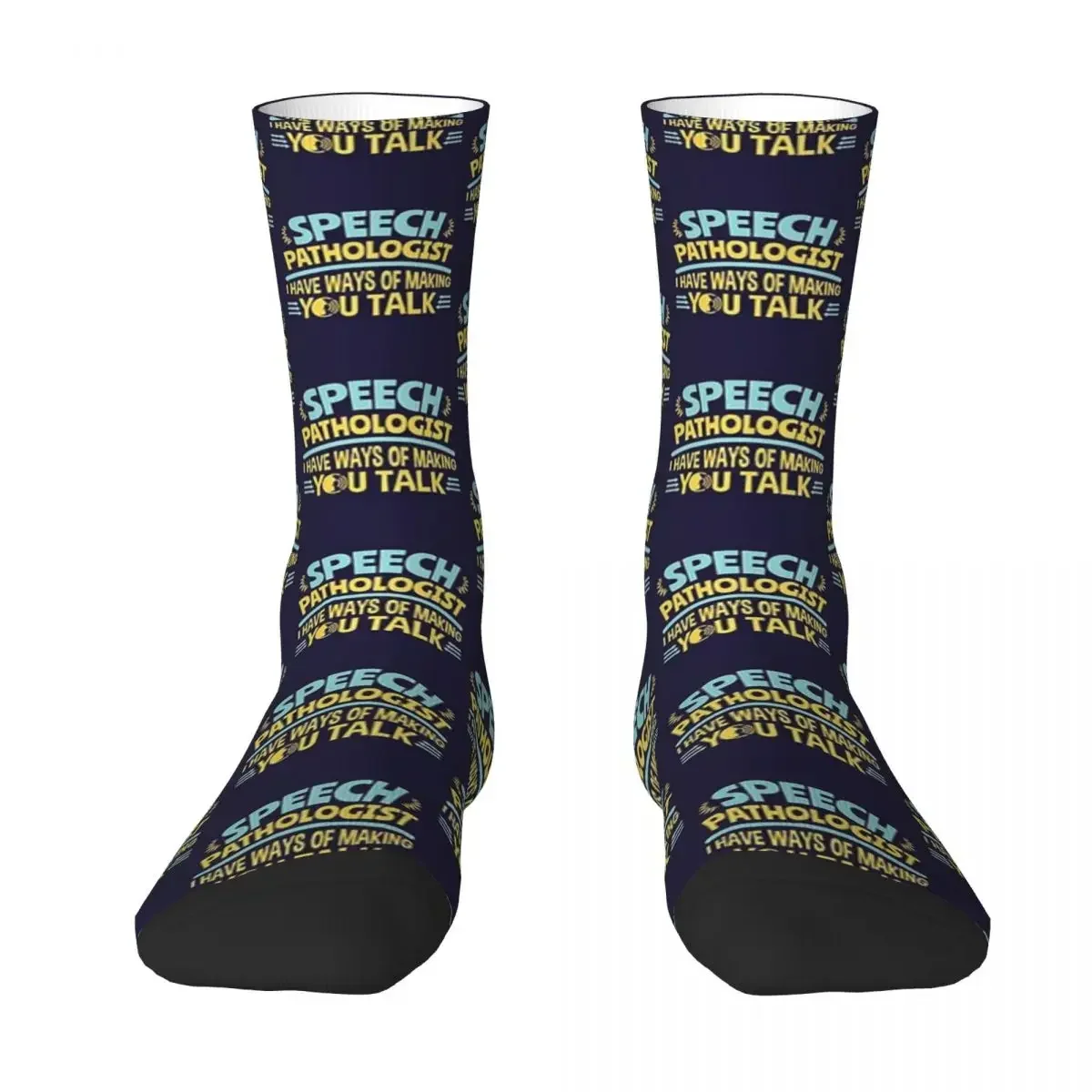 Чорапи за отбора All Seasons, логопед, имам начини да ви накара да говори, чорапи, дълги чорапи за мъже и жени, подарък за рожден Ден